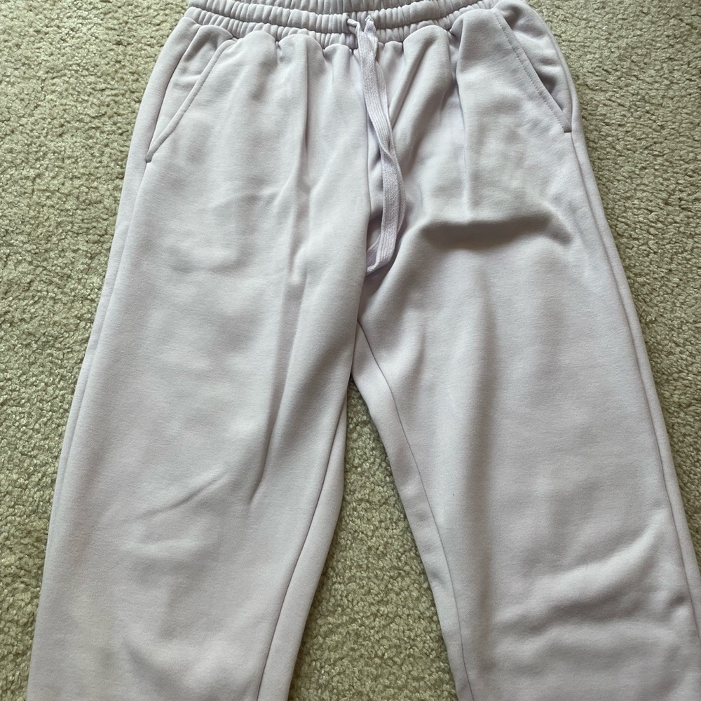 Fabletics, light purple Fleece Go-To Sweatpants